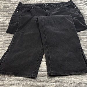 Fashion Nova Black Flare & Wide Leg Jeans